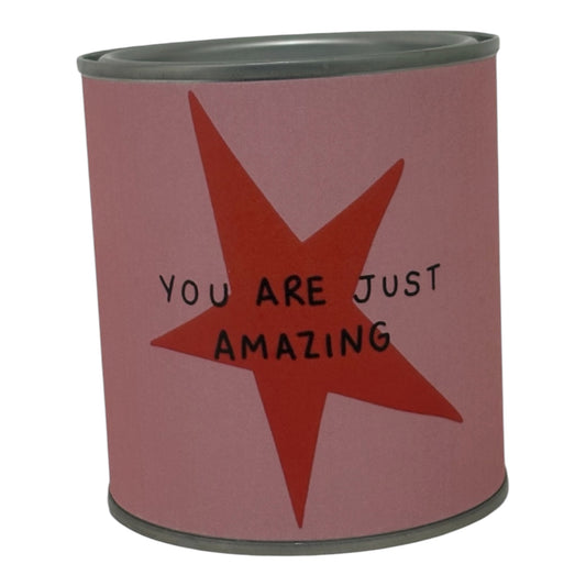 You Are Just Amazing Soy Wax Candle Tin – Positive Affirmation Gift Candle