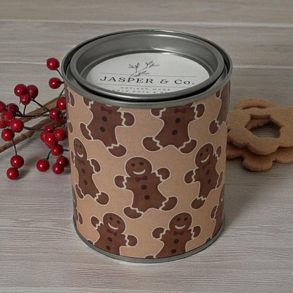 Christmas candle tin