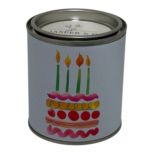 Happy Birthday Candle Tin – Hand-Poured Soy Wax Gift Candle