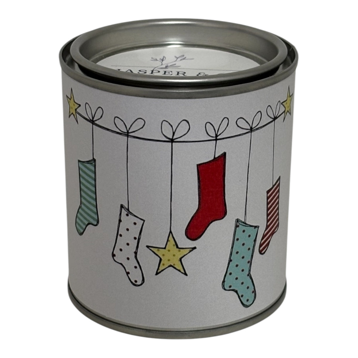 🎄 Christmas Stocking Candle Tin