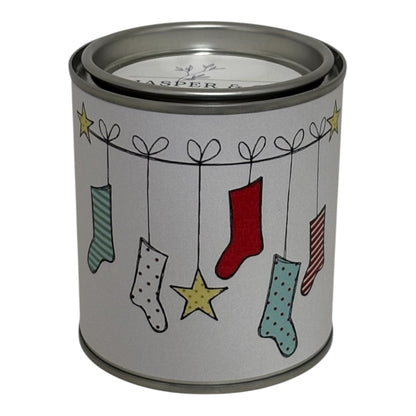 🎄 Christmas Stocking Candle Tin