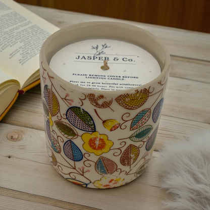 Autumn Leaf Essential Oil Stoneware Candle