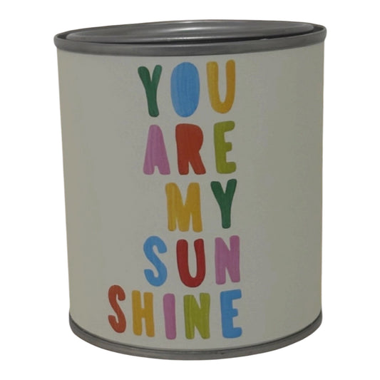 You Are My Sunshine Candle Tin – Colourful Gift Candle