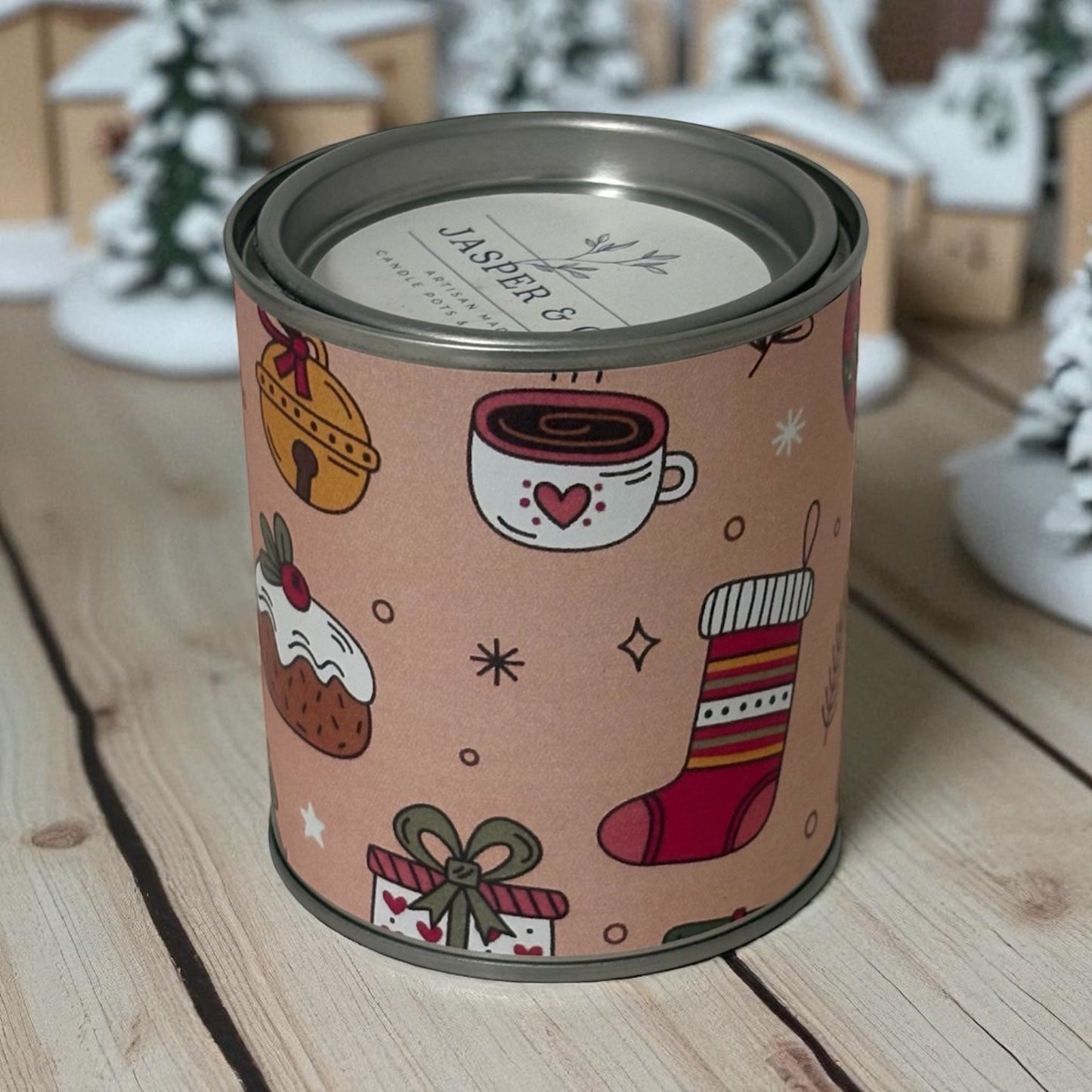 Christmas Candle Tin