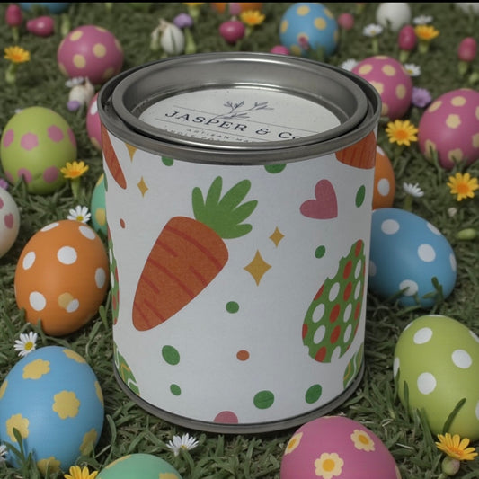 Easter Garden Candle Tin – Hand-Poured Soy Candle