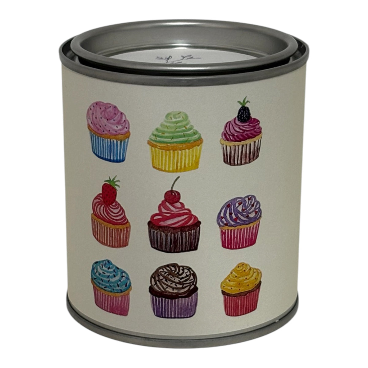 Cupcake Candle Tin – Handmade Soy Wax Scented Candle