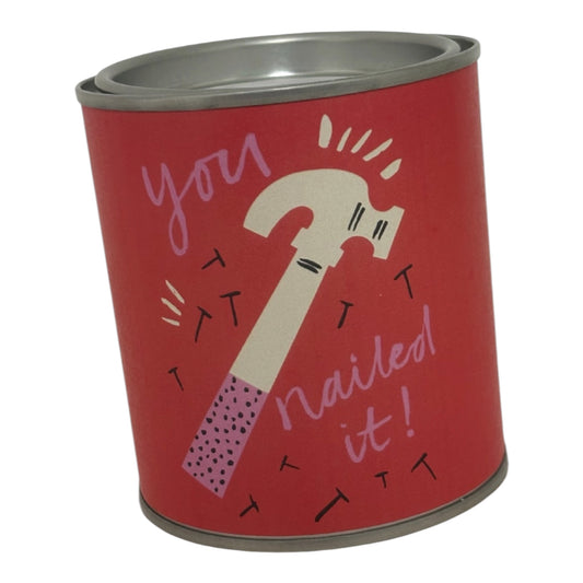 You Nailed It! Soy Wax Candle Tin – Fun Congratulations Gift Candle