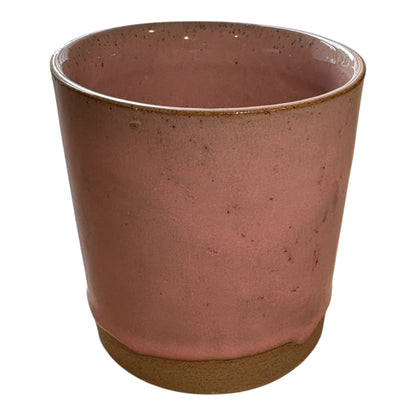Baby Pink Stoneware Refillable Candle Pot