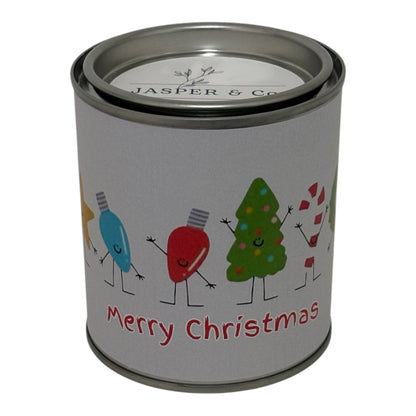 Merry Christmas Soy Candle Tin | Festive Christmas Gift