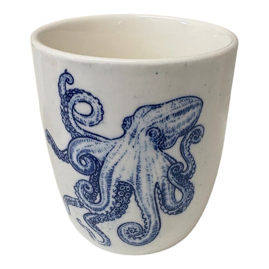 Octopus Stoneware Candle Pot – Reusable Hug Mug