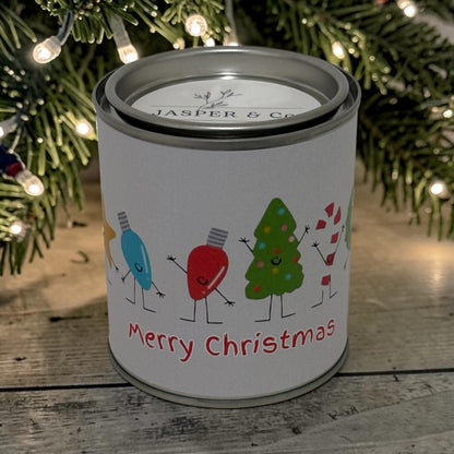 Merry Christmas Soy Candle Tin | Festive Christmas Gift