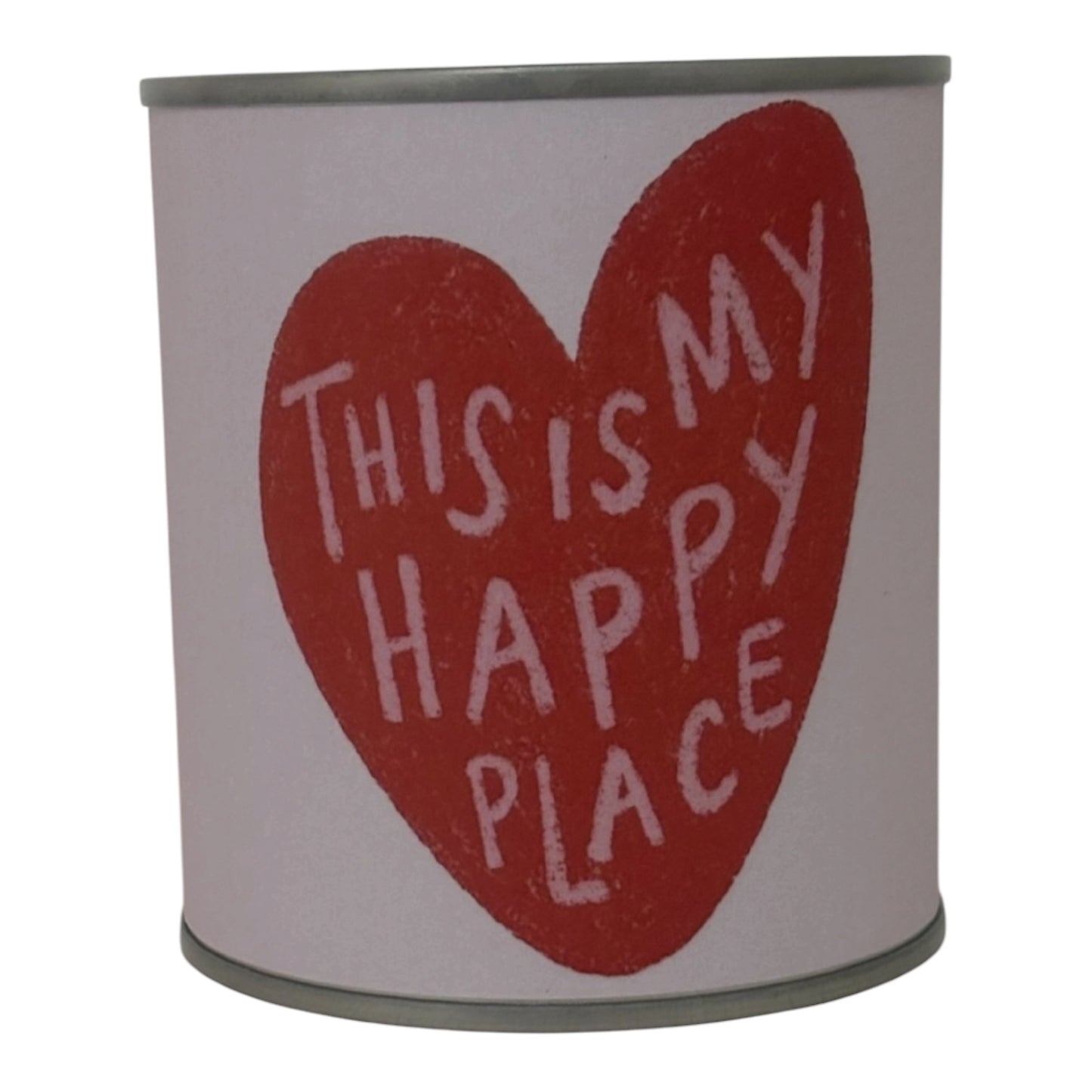 This Is My Happy Place Soy Wax Candle Tin – Heart Candle Gift | Handmade Candle