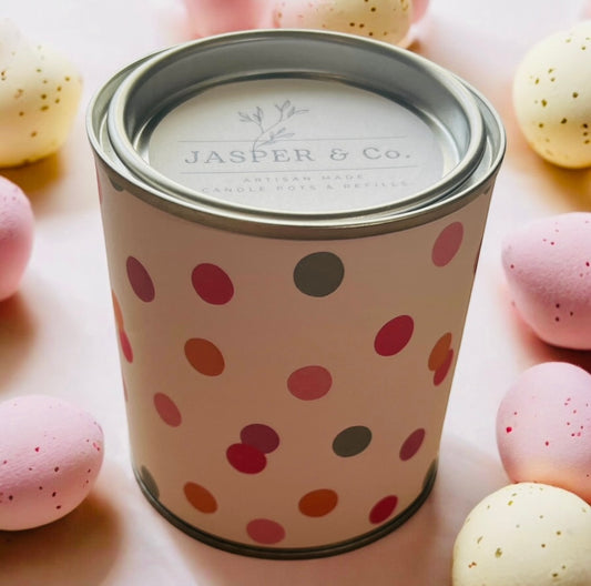 Easter Confetti Soy Candle Tin | Limited Edition Spring Candle