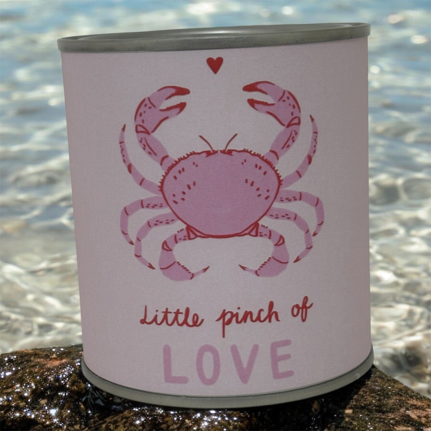 Little Pinch of Love Soy Wax Candle Tin – Cute Coastal Gift Candle