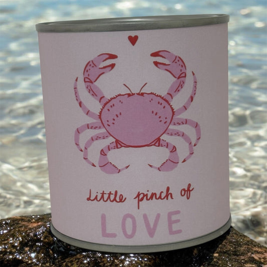 Little Pinch of Love Soy Wax Candle Tin – Cute Coastal Gift Candle