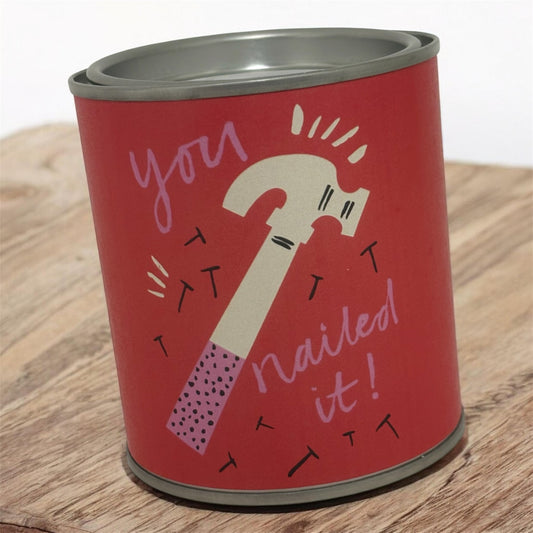 You Nailed It! Soy Wax Candle Tin – Fun Congratulations Gift Candle