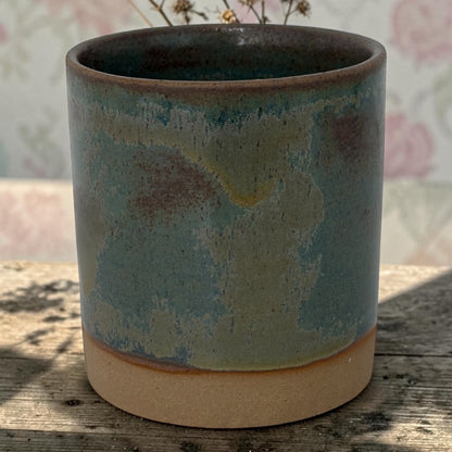Green Tea Refillable Candle Pot | Reusable Ceramic Candle Vessel