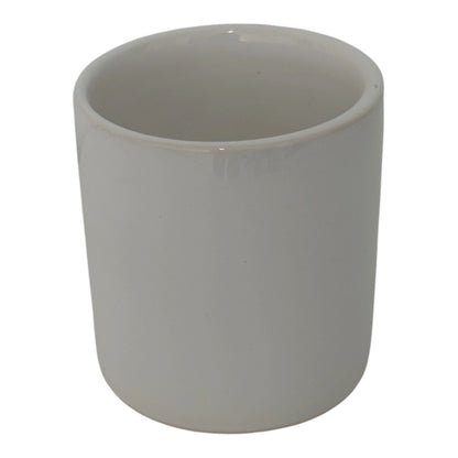 Jasper & Co White Ceramic Refillable Candle Pot