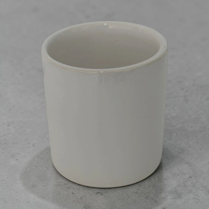 Jasper & Co White Ceramic Refillable Candle Pot