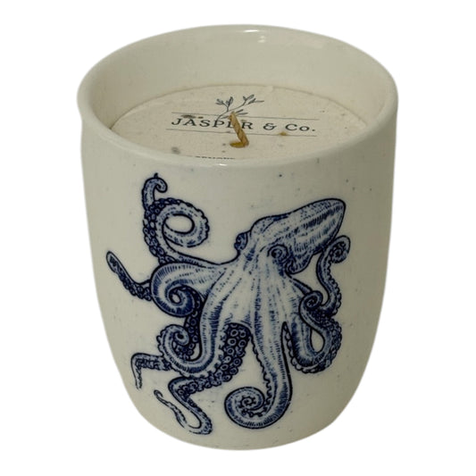 Octopus Stoneware Candle Pot – Reusable Hug Mug