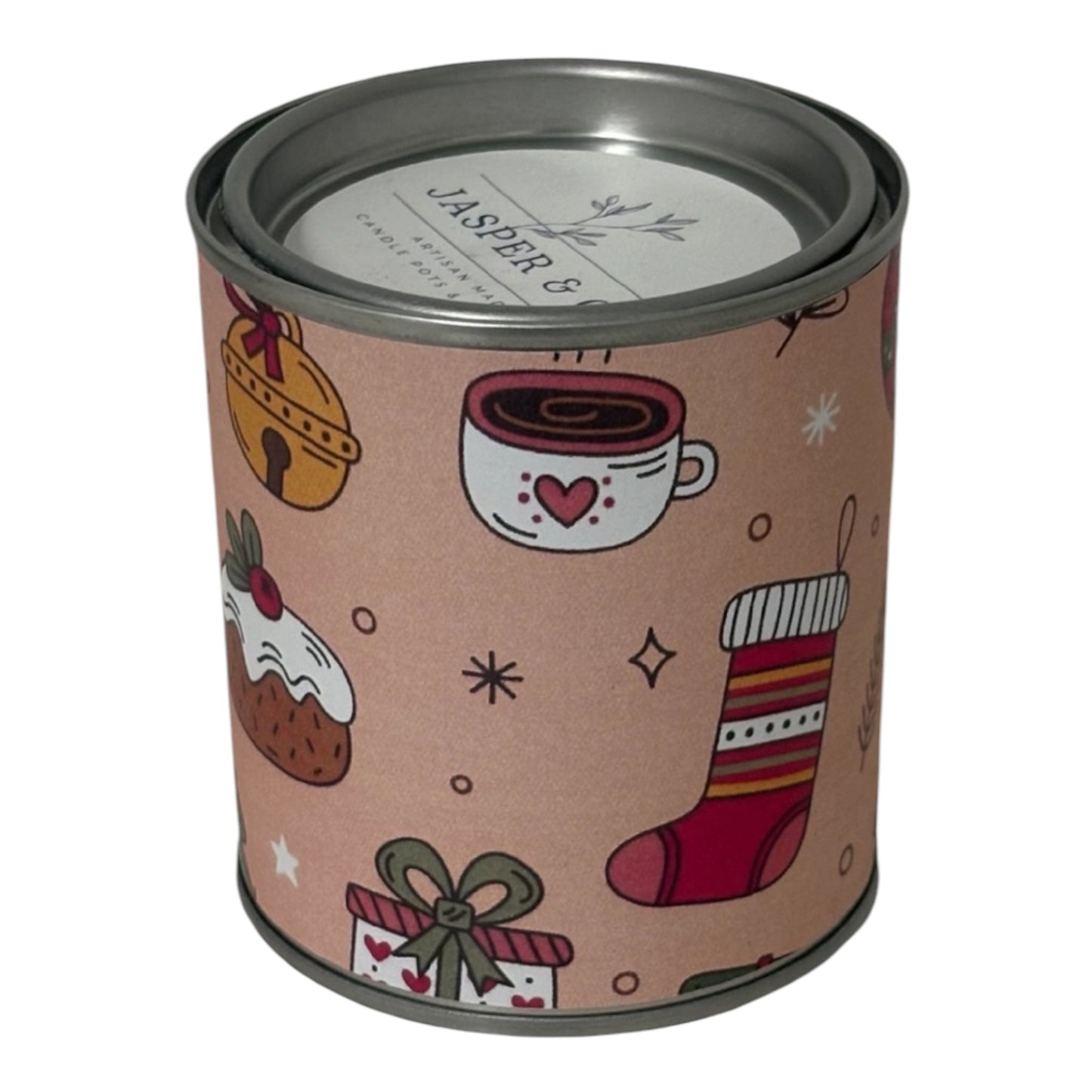 Christmas Candle Tin