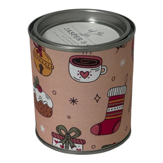 Christmas Candle Tin