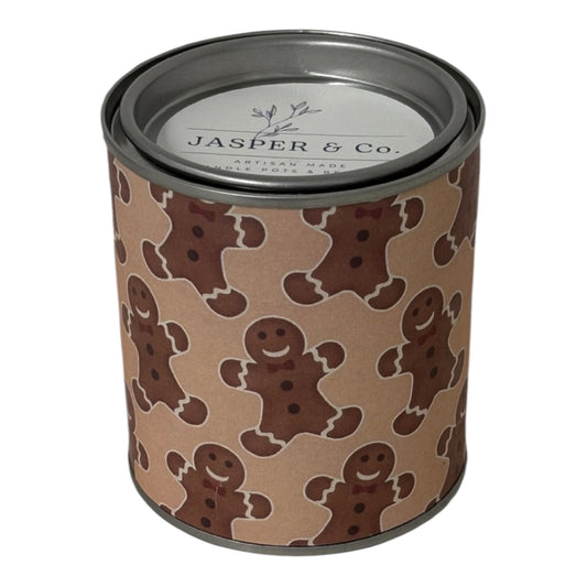 Gingerbread Christmas Candle Tin