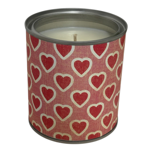 Love Hearts Soy Wax Candle – Hand-Poured Gift Tin