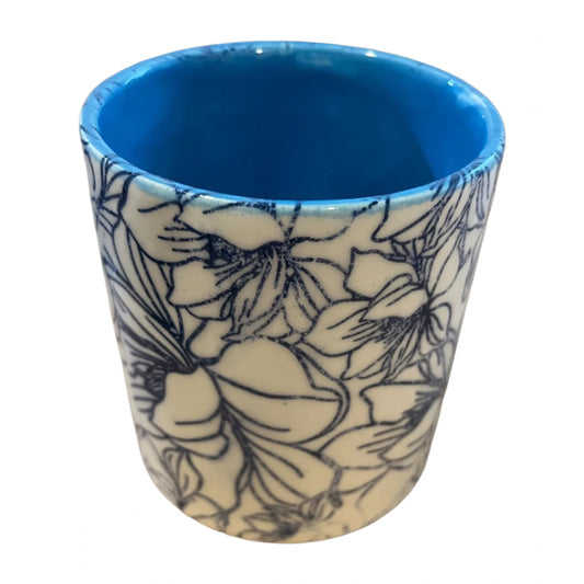 Flower Ceramic Refillable Candle Pot