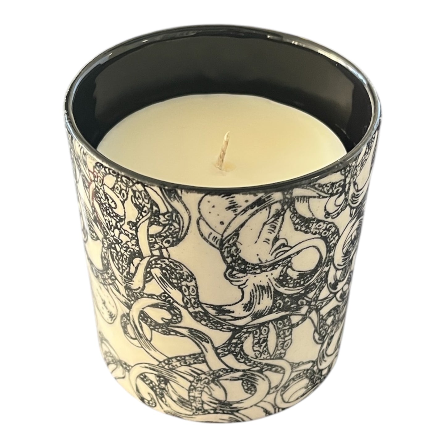 Octopus Ceramic Refillable Candle Pot