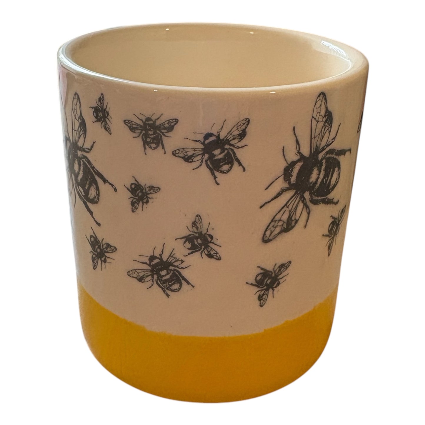 Bees Ceramic Refillable Candle Pot