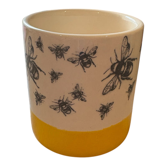 Bees Ceramic Refillable Candle Pot