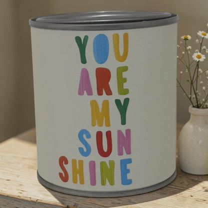 You Are My Sunshine Candle Tin – Colourful Gift Candle
